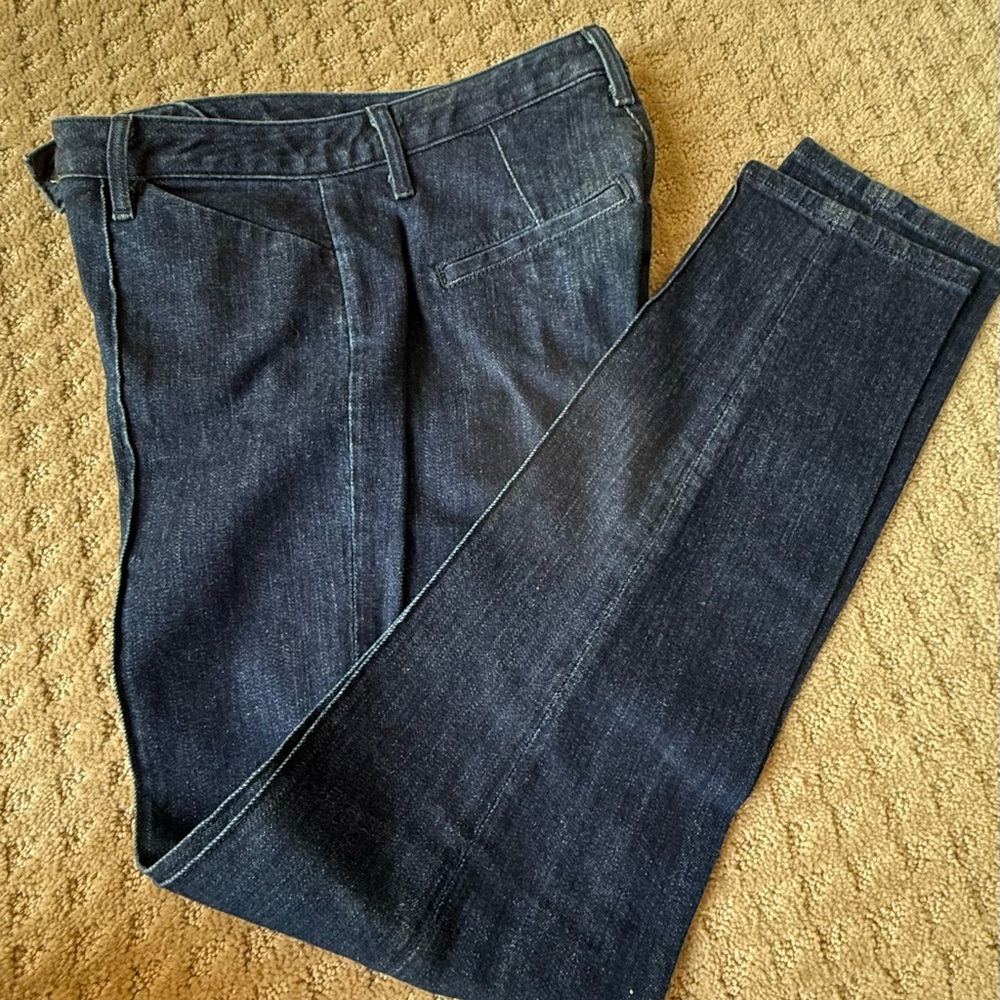 Theory Dark Blue Straight Jeans